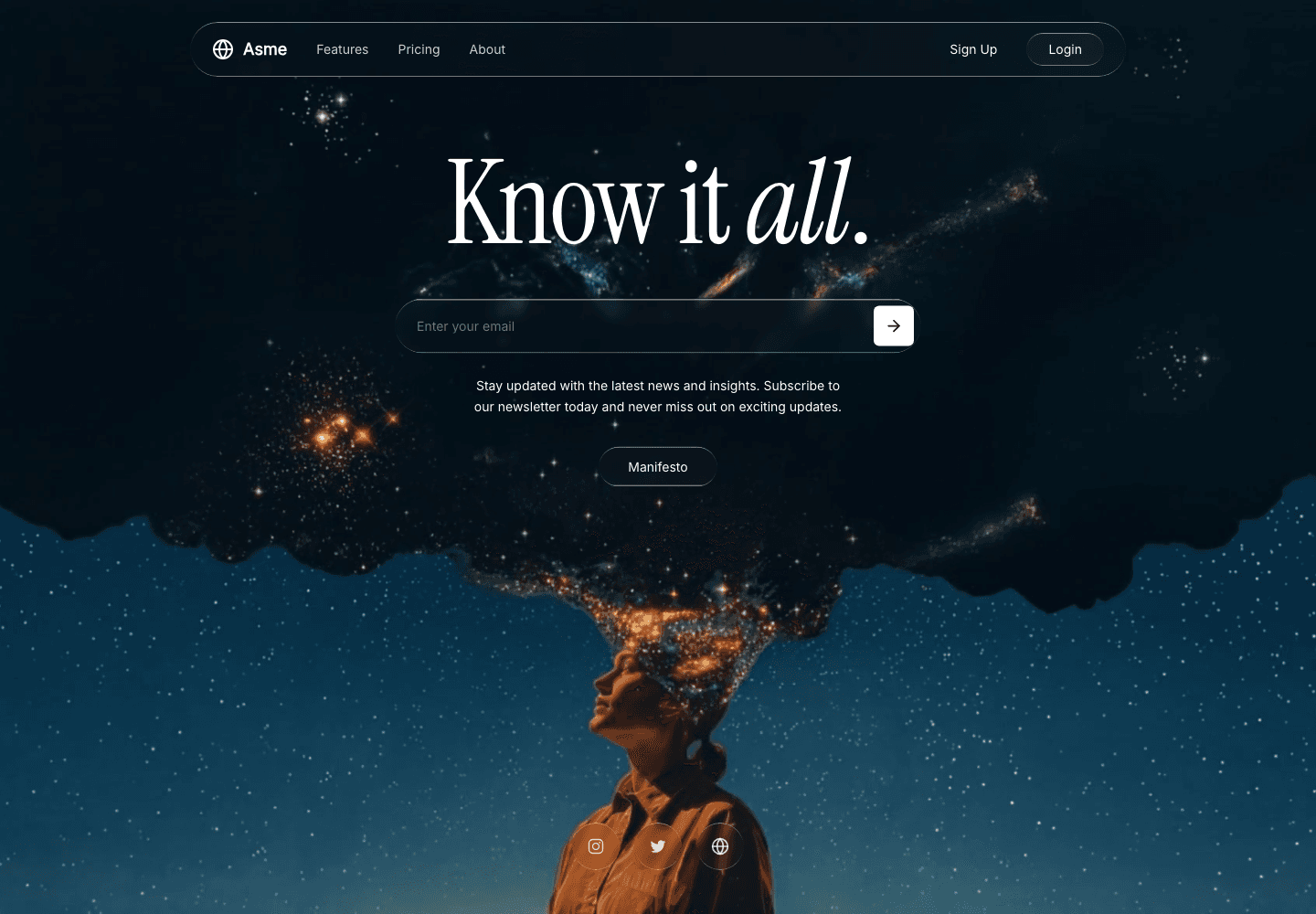 Marketing agency website preview