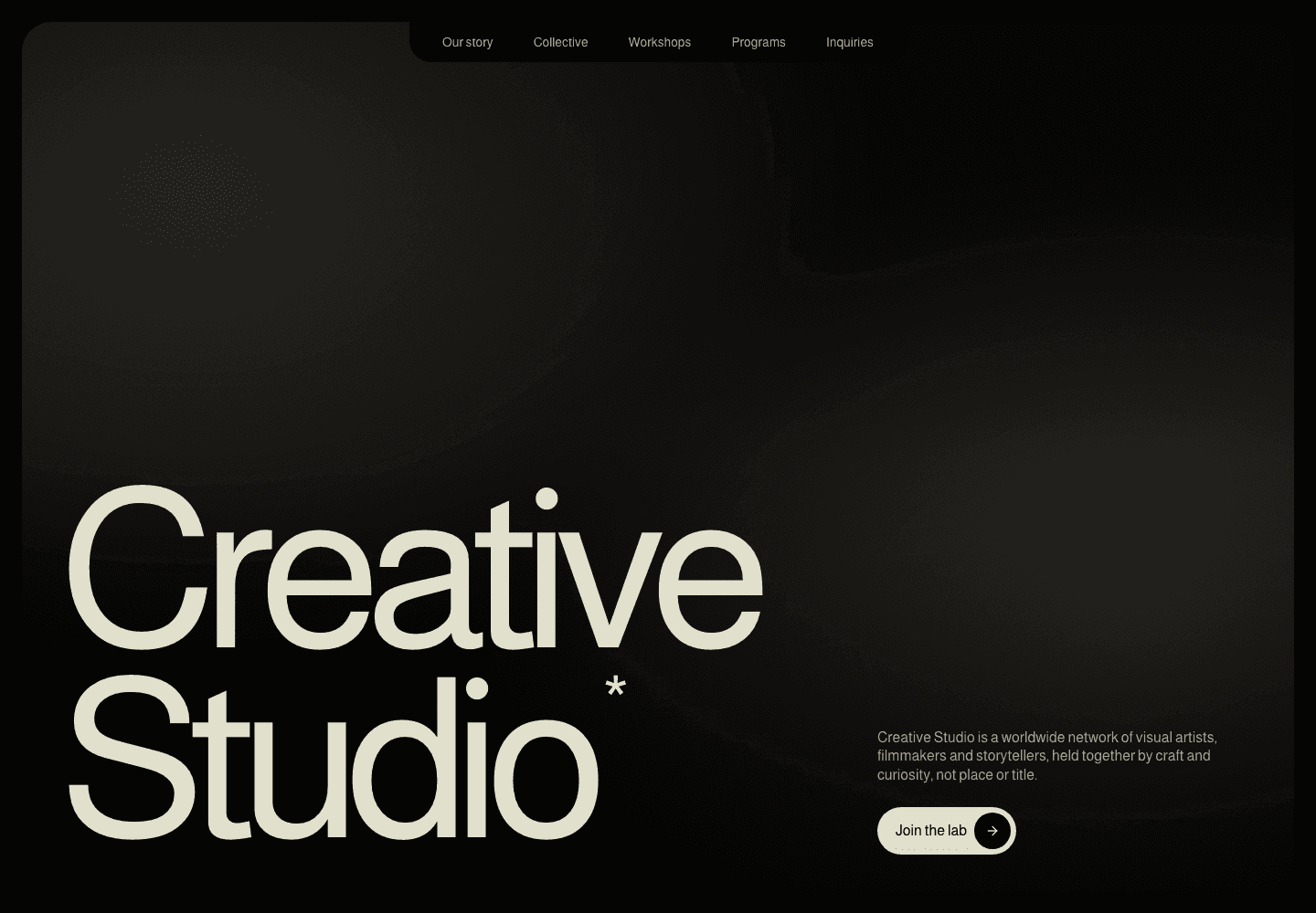 Creative studio website preview