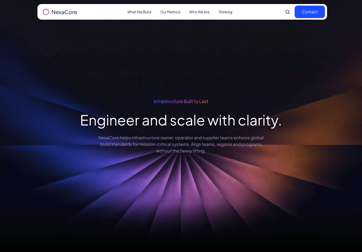 Enterprise technology website preview