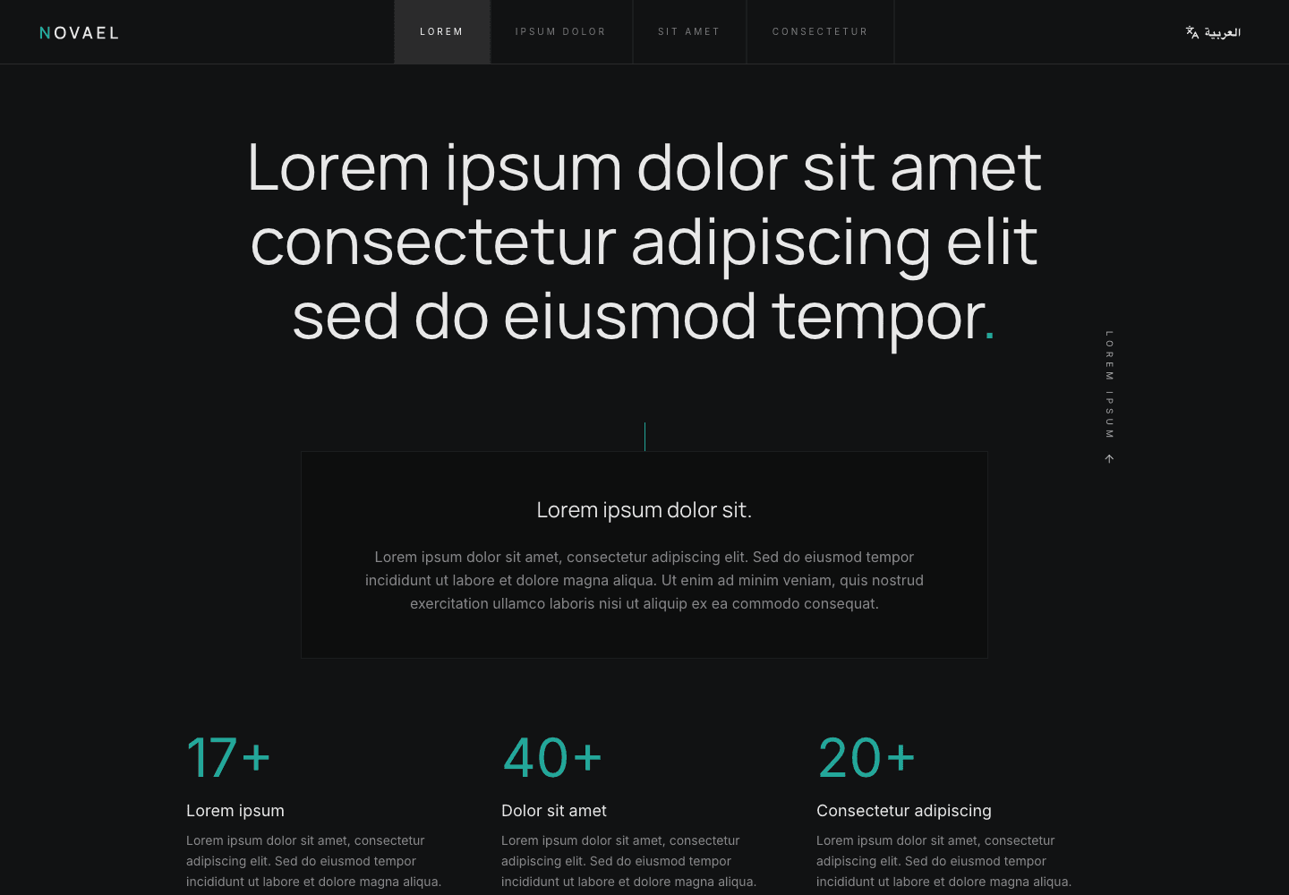 Technology services website preview